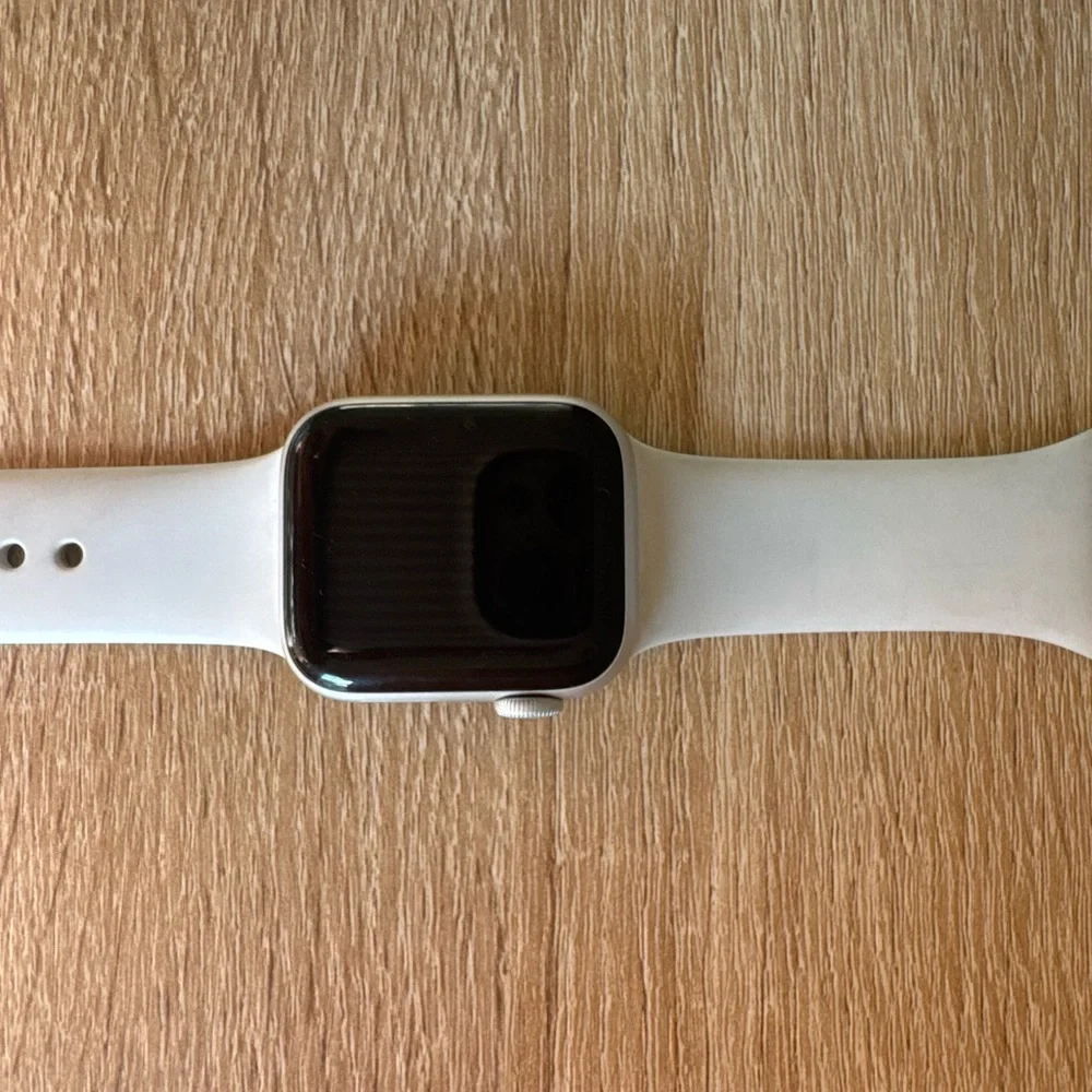 Apple silver watch
